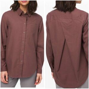 Lululemon Women’s Full Day Ahead Flannel Shirt Long Sleeves Size 6